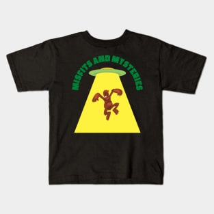 Bigfoot Alien Abduction Kids T-Shirt